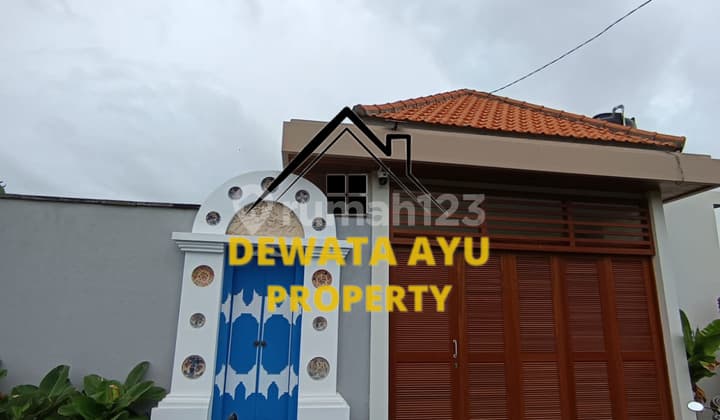Rumah Sewa 1 Lantai 2 Kamar Furnished View Sawah di Tukad Balian