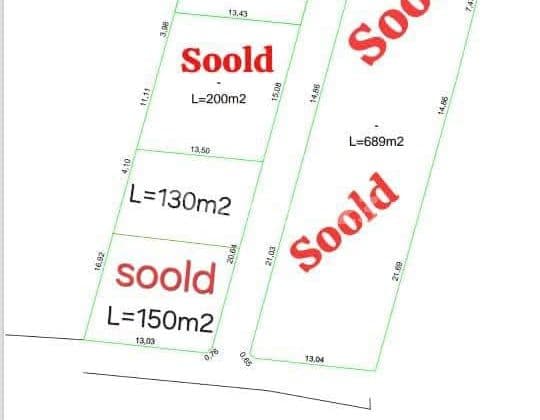LAND FOR SALE 130M2 AREA IN BATUR SARI SANUR VILLA COMPLEX
