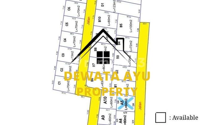 LAHAN KAVLING MULAI 70M2 SIAP BANGUN ZONA KUNING DI GITASURA DENPASAR