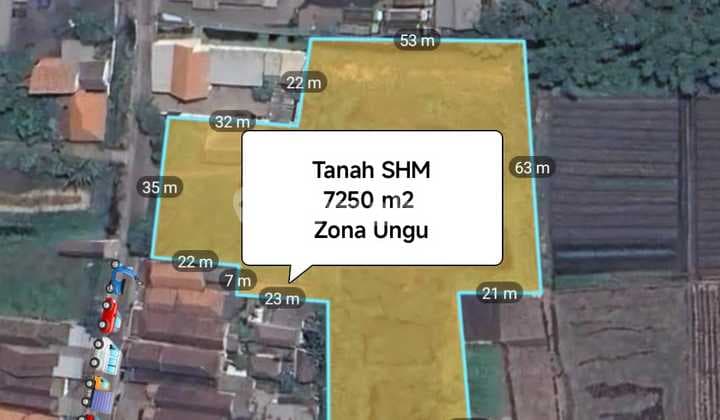 Dijual Tanah atau Lahan Zona Ungu Jalur Dagang Komersial