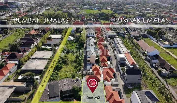 FREEHOLD LAND IN PREMIUM AREA VILLA AND COMMERCIAL BUMBAK UMALAS BALI