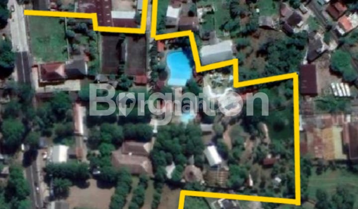 TURUN HARGA 40M!! TEMPAT WISATA LENGKAP DENGAN WATERBOOM, RESTAURANT, LAPANGAN TENNIS DI JL UTAMA SALATIGA