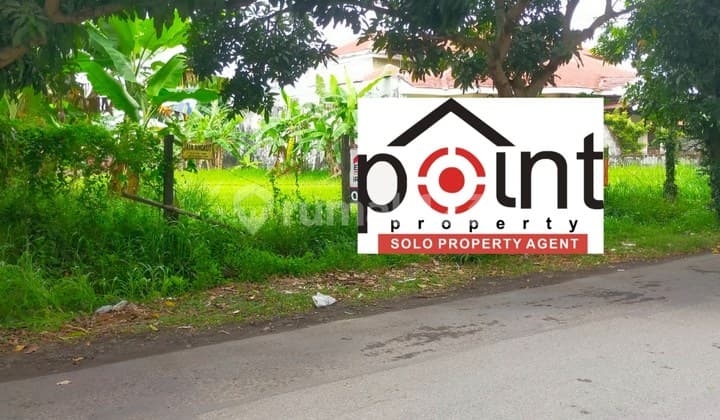 Tanah luas di Karangasem 1279 m² jalan lebar simpangan