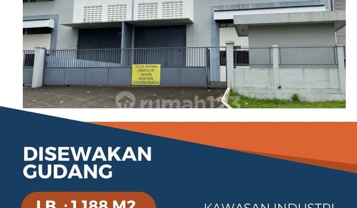 Disewakan Gudang Luas 1.188 M2 Kawasan Industri Lippo Cikarang