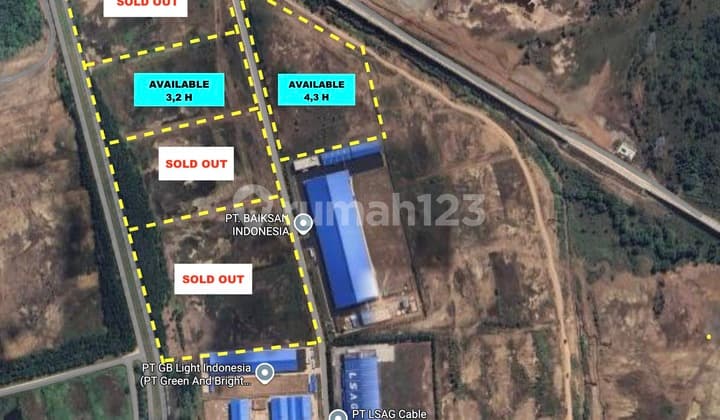 INDUSTRIAL PLOT 4 HECTARES WEST KARAWANG