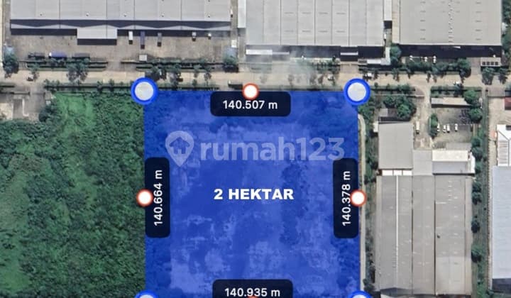 Available Kavling Industri 2 Hektar Jababeka