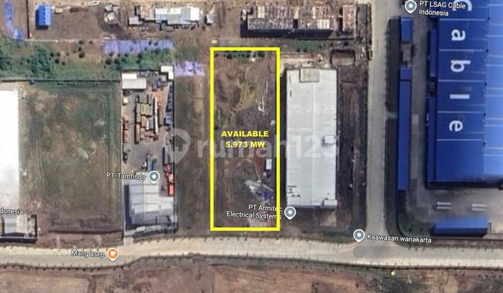 Kavling Industri Karawang Barat Luas 5.973 M2