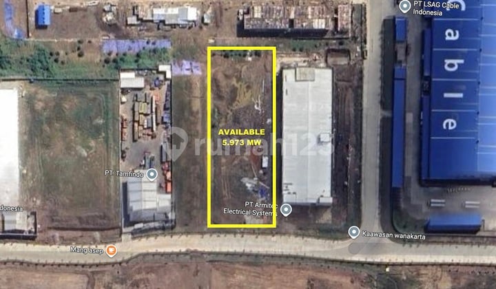 Kavling Industri Karawang Barat Luas 5.973 M2