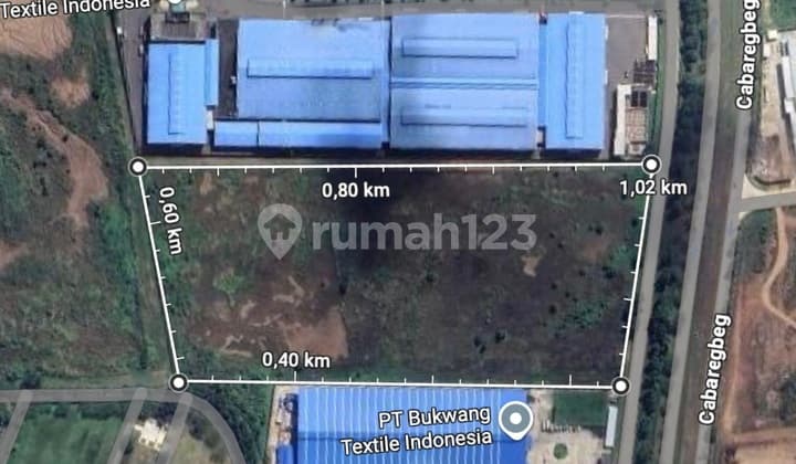 For Sale, Ready-to-Build Industrial Plot in West Karawang
