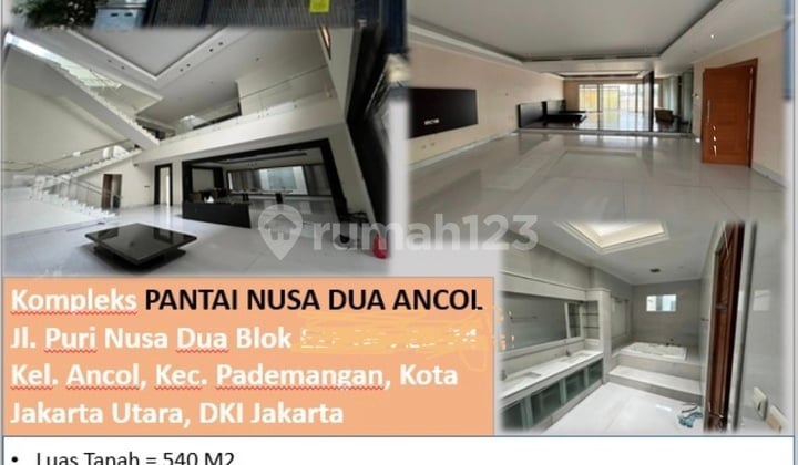 Dijual Rumah Murah Aset Bank Di Ancol Jakarta
