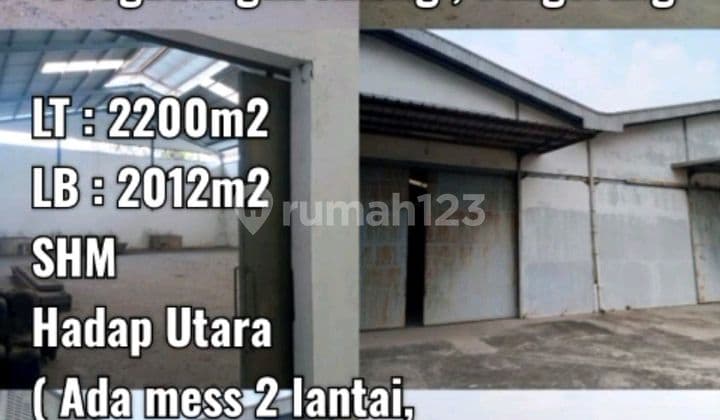 Gudang Murah Dijual Di Kawasan Akong Tangerang