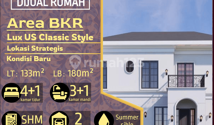 Rumah Baru Lux American Classic Area Bkr, Bandung