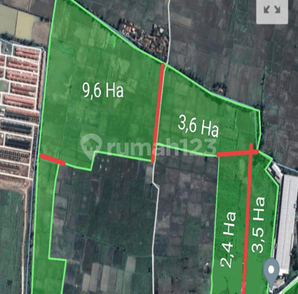 Tanah 19,1Ha Zona Abu Industri Daerah Cikancung, Majalaya