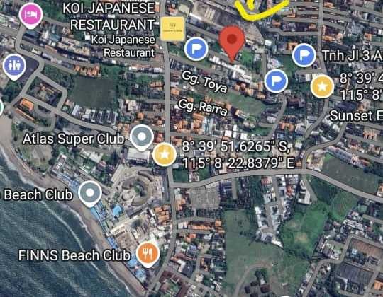 For Sale: Land Area Villa Location: @Berawa Canggu Gg Sawit
