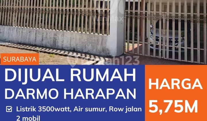 DIJUAL RUMAH DARMO HARAPAN