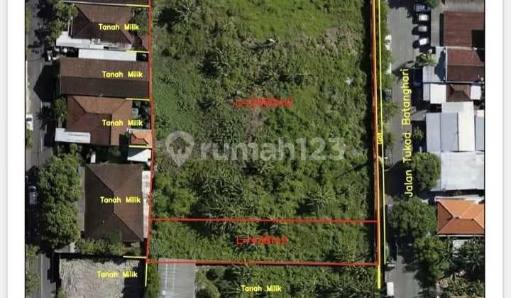 For Sale Land on Tukad Batanghari Street Denpasar - Bali