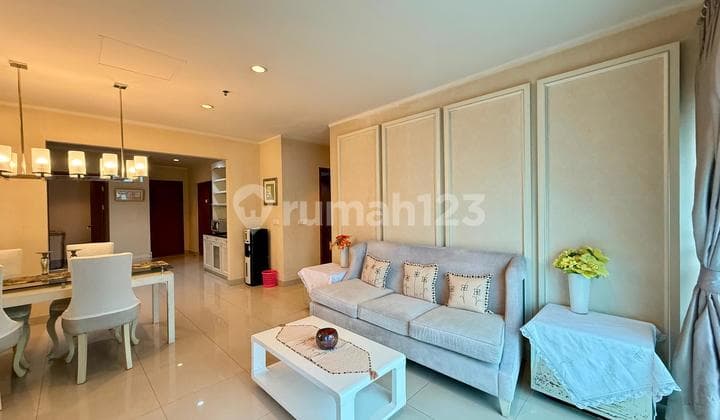 Apartemen Sahid Sudirman 3 Bedroom Furnished di Sudirman Dekat Stasiun MRT dan Perkantoran Sudirman Kuningan Jakarta Selatan