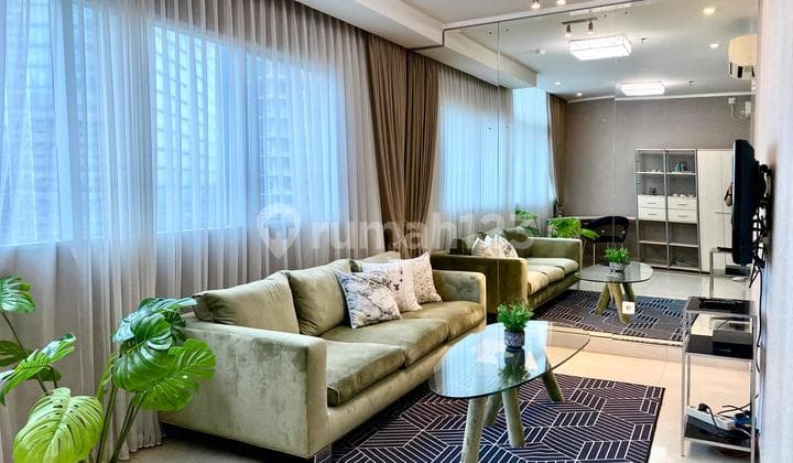 Apartment Sahid Sudirman Residence 2 BR Furnished di Sudirman, Dekat Area Perkantoran dan Sangat Dekat Ke Stasiun MRT Sudirman, Jakarta Selatan
