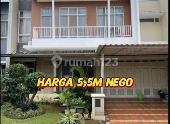 Rumah Grisea The Spring By Summarecon Termurah 12X18m2 5 KT Semi Furnish Dalam Cluster Ada Danau.