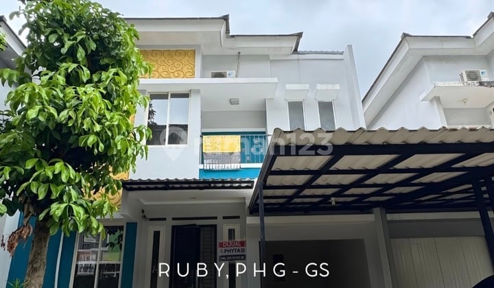 Harga Super Bu ! Dijual Rumah Pondok Hijau Golf Cluster Ruby Gading Serpong 9X18m2 KT 3+1 Siap Huni