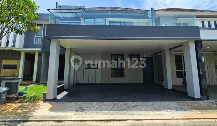 Rumah 2 LT Mewah. Disain Minimalis Modern Ready Stok Siap Huni di De Park Bsd