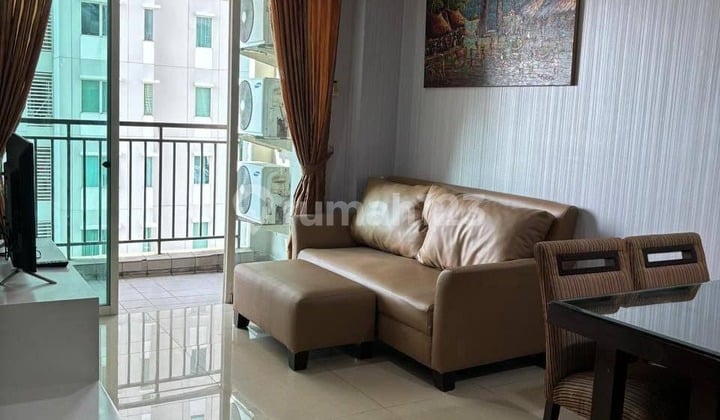Thamrin Residence Apartment, Chrysant Tower, 2-Bedroom Type, Fully Furnished with swimming pool view