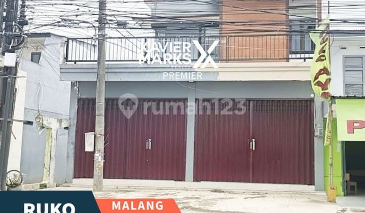 Disewakan 2 Ruko Jadi 1 Di Poros Jalan Utama Raya Gadang, Malang