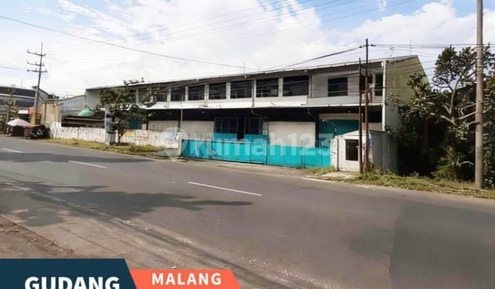 Dijual Gudang + Kantor + Mess di Poros Raya Singosari Malang