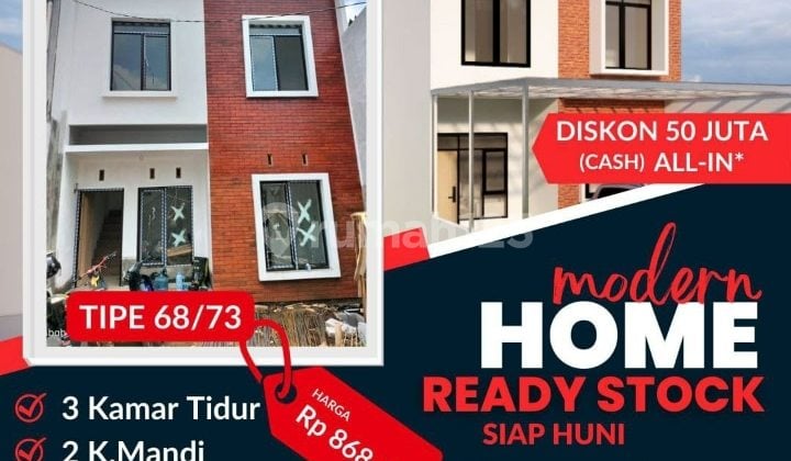 Ready Stok siap huni sisa 1 unit dekat Tol Pasteur