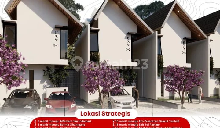 Booking 5JT Rumah 2 lantai FREE SHM IMB dekat Pemkot Cimahi