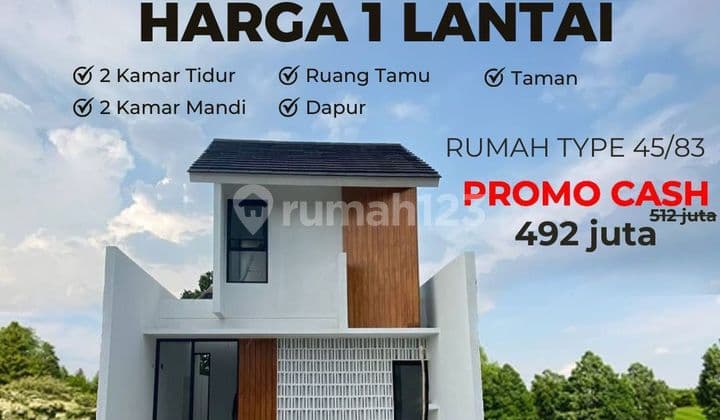 Rumah di Jalan Permata Cimahi SHM 2 Lantai