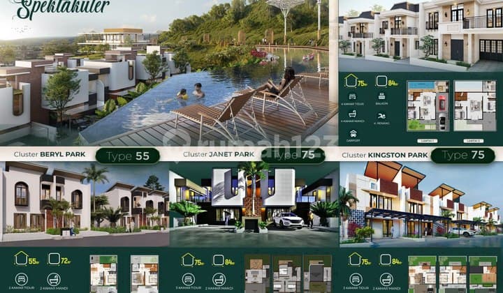 COCOK UNTUK INVESTASI ! RUMAH MEWAH MURAH DEKAT KAWASAN KOTA BARU PARAHYANGAN PADALARANG