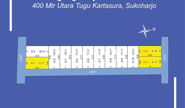 Tanah SHM Dekat Bandara Udara Adi Soemarmo