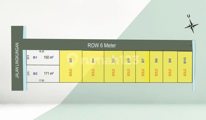 Tanah Tepi Ringroad Jalan Kabupaten Dekat Exit Tol Trihanggo Jogja