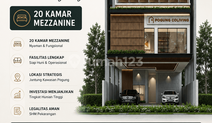 Boarding House, Pogung, 3 Floors, Mezzanine, 20 Rooms