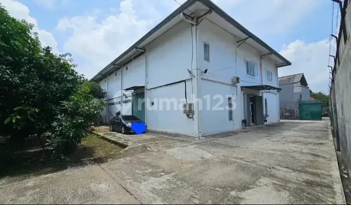 Gudang Tanjung Pura Luas Tanah 1200 M2 Bangunan Gudang 2 Lantai Luas 1128 M2 Ada Kantor, Mess Karyawan Bisa Container