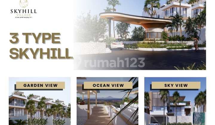 New Modern Tropical Villa House 3 Floors Ocean View Nusa Dua