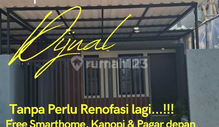 RUMAH SIAP HUNI STRATEGIS DEKET TOL FULL FURNISH FREE KANOPI DAN PAGAR DEPAN