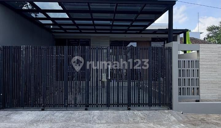 New Modern Industrial Fully Furnished House with Large Land in Purwomartani Kalasan Sleman Near Pertamina Housing Complex