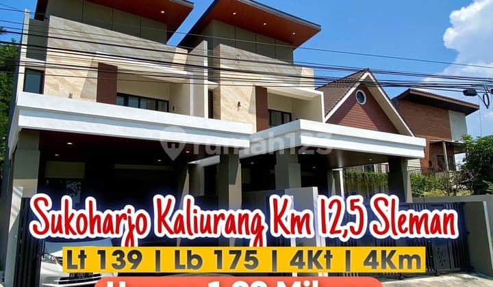 2-Story Luxury Quality House With Contemporary Modern Design On Kaliurang Km 12.5 Road, Near PPPG Arts Campus And Integrated UII