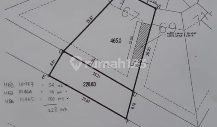 For Sale Price Reduced Hokky Plot Facing Park at Danau Biru Lippo Karawaci