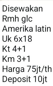 Sewa Rumah (75 Juta) di Green Lake City Bagus