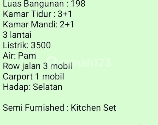 Sewa Rumah (125 Juta) dan Jual (3 Milyard) di Metland Puri Bagus