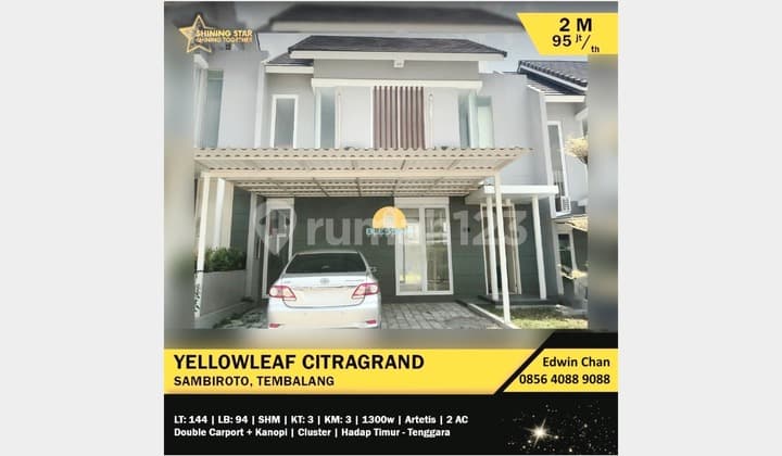 Rumah 2 Lantai Dekat Undip Cluster Citragrand Tembalang Semarang