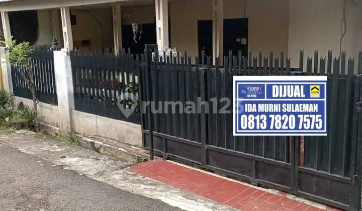 Rumah Murah Halaman Luas Bebas Banjir Komplek Pertamina Bintaro