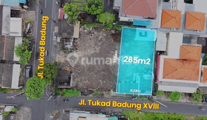 Tanah Siap Bangun Lokasi Strategis di Tukad Badung Renon