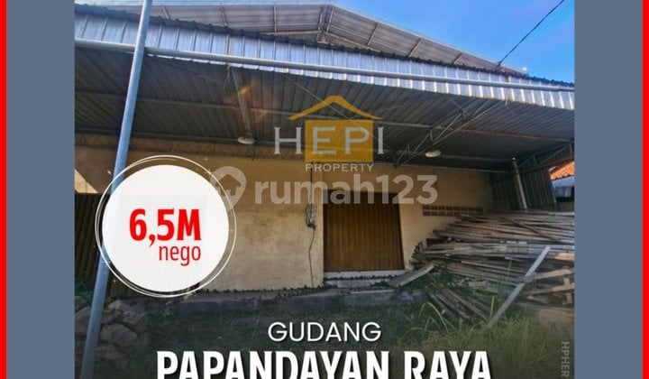 Gudang Kecil Dekat Kota di Papandayan Raya Gudang Kecil Dekat Kota di Papandayan Raya