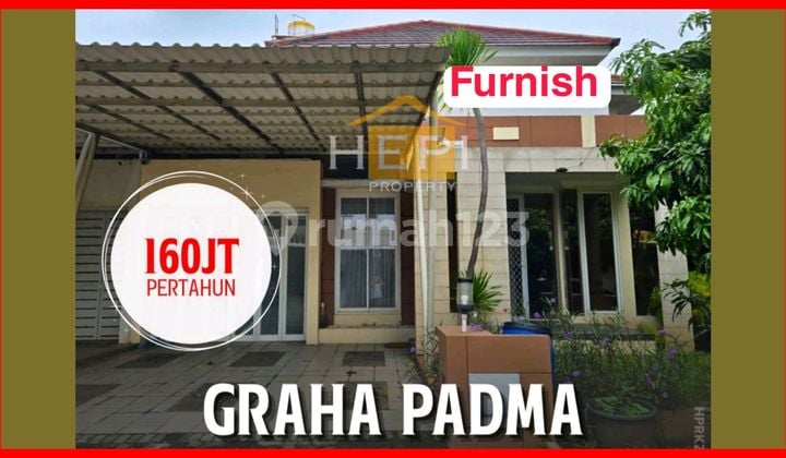 Rumah 1Lt Furnish di Graha Padma Dekat Karangturi