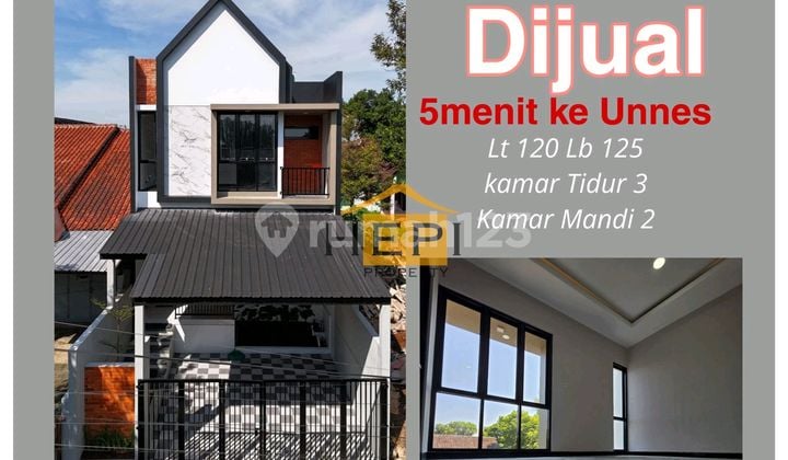 Rumah Baru Gress Dekat Unnes 50M ke Jalan Raya