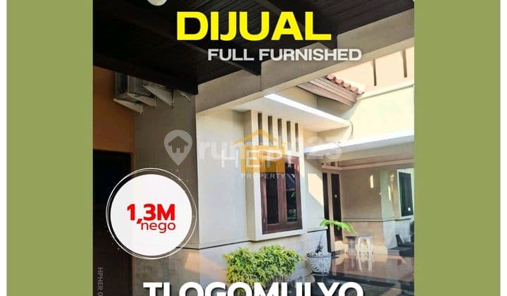 Rumah Cantik Furnish di Tlogomulyo Dekat Woltermonginsidi